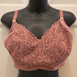 Hotmilk Warrior Soft Cup Lace Nursing Bra Magnetic Clasp 36 J-K US (GG-H UK)